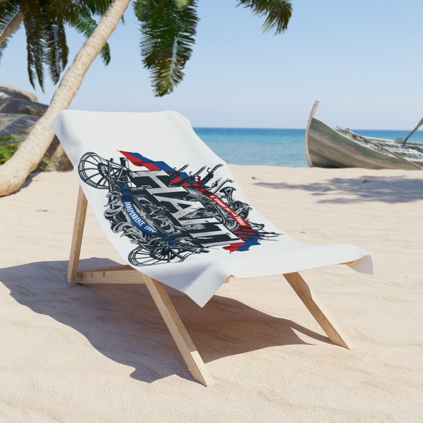 Haiti Independence Beach Towel